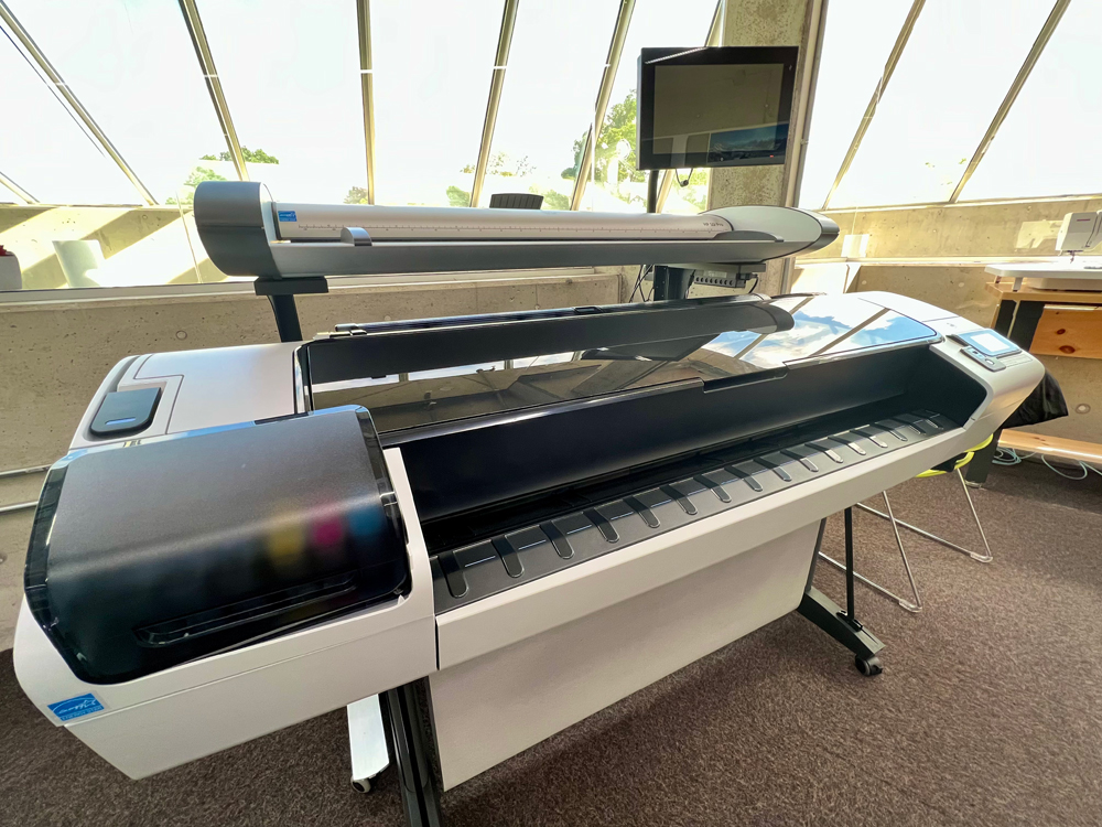 large-format printer in the MakerSpace