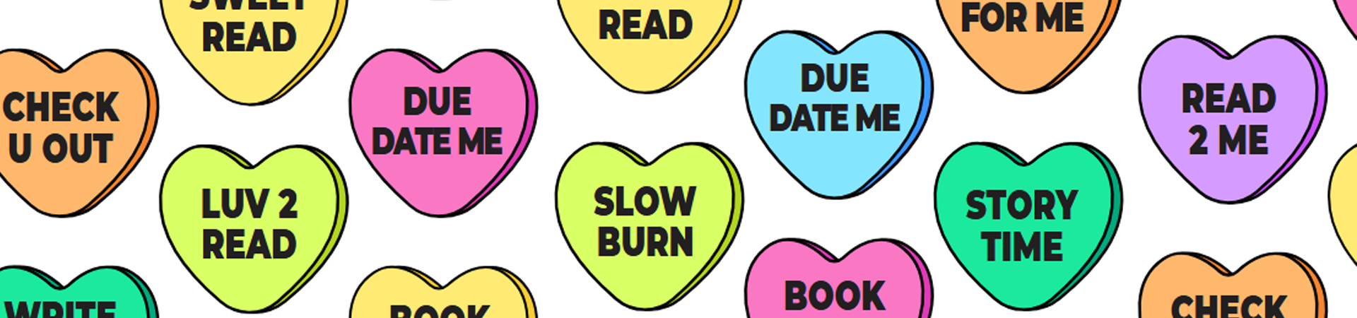 colourful hearts collage