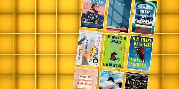 bookshelf with various book covers