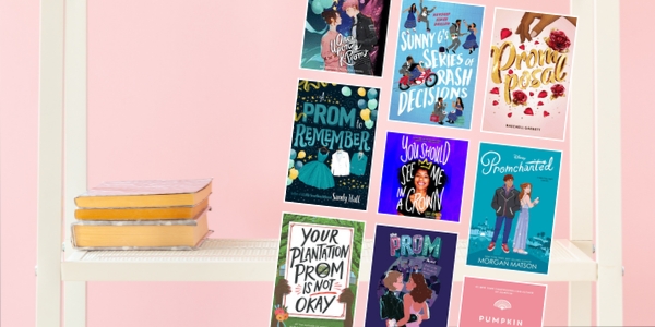 bookshelf with various book covers