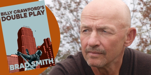 headshot of Brad Smith beside book cover