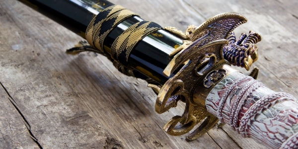 antique Japanese sword hilt