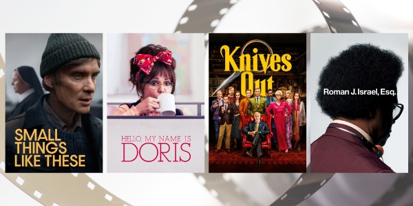 four movie posters of the films featured in August