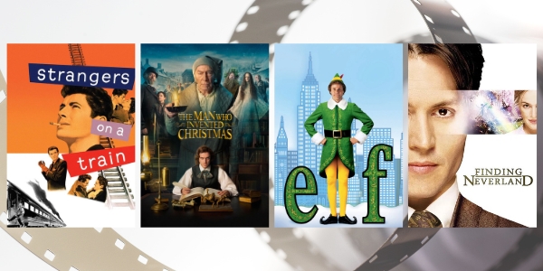 four movie posters of the films featured in December