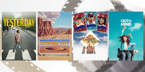 four movie posters of the films featured in May