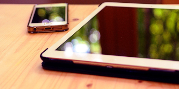 two devices placed on a table