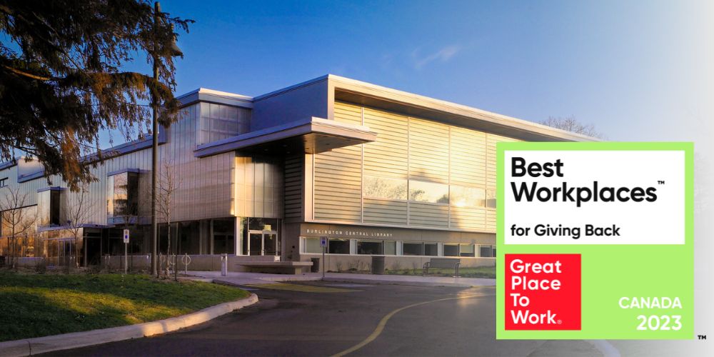 Image of Central Branch with green Best Workplaces for Giving Back logo superimposed