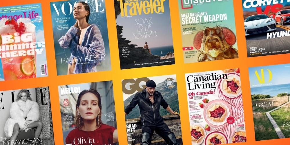 various current magazine covers