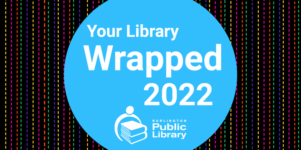 a graphic, text reads your library wrapped 2022