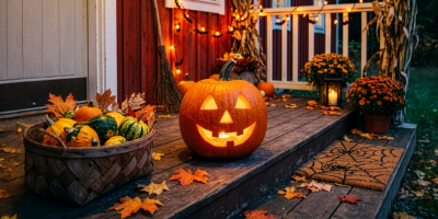 Cozy Halloween night at home